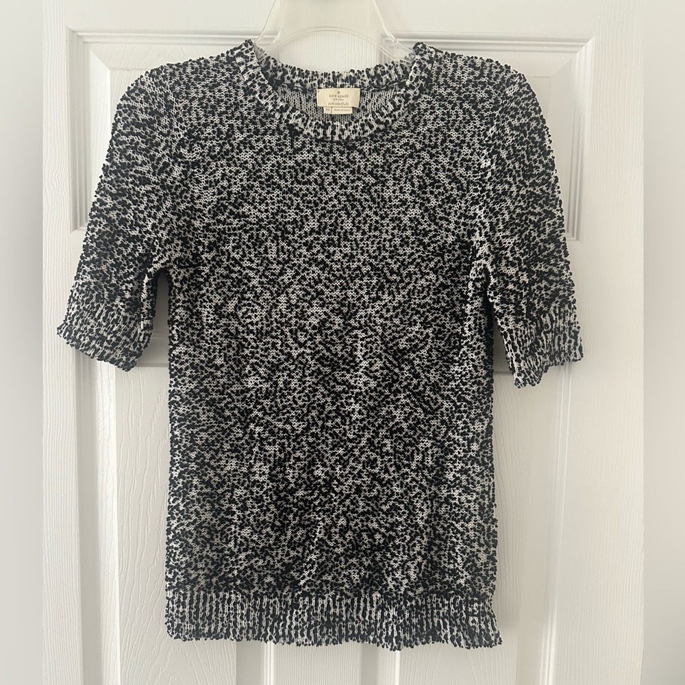 Kate Spade Black and White Knit Sweater